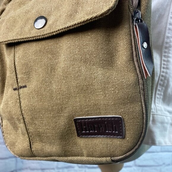 Harwish New in the Bag Canvas Utility Adjustable Crossbody - Picture 4 of 5